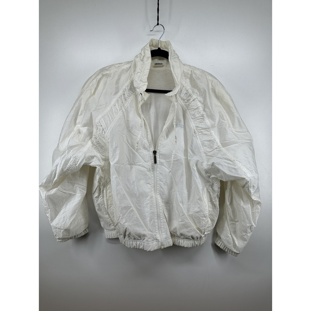 Vintage Head Sportswear Jacket Womens M Windbreaker 80's White READ Description